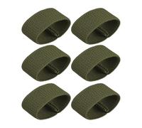 TIXIPEM 6PCS Elastic Belt Keepers Strap Organizers 1.57in Green