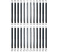 TIXIPEM 7.09IN Metal Internal Flex Frame [24PCS] - Handbag Kiss Lock Clasp Hinges Use for DIY Handbag & Bag Coin Purse & Bag Sewing Making - [Silver Tone] Internal Spring Clip