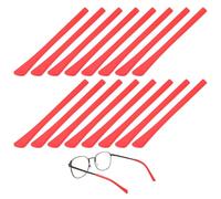 TIXIPEM 8 Pairs Anti-Slip Ear Cushion Silicone for Behind the Ear, Red