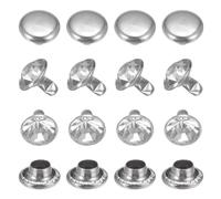 TIXIPEM Clear Rhinestone Rivets 8 mm/ 0.31 Inch [50pcs] - Crystal Rivets Use for Clothing & Performance & Arts, & Leather Craft DIY Making - [Transparent] Studs for Clothing