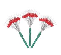 TIXIPEM Fishing Bobber Stops [300PCS] Oval Floats Sinker Stops Use for Streams & Lake & River Fishing - [Red - Silicone] Fit 0.6-1.5 mm Wire Beads Float Stopper