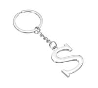 TIXIPEM Initial Letter Keychain - Metal Alphabet Pendant Women Girls Gift Key Chain Charm Letter Use for Bag & Purse & Handbags & Backpack Charm [Letter S] Key Accessories