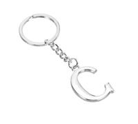 TIXIPEM Initial Letter Keychain - Metal Alphabet Pendant Women Girls Gift Key Chain Charm Letter Use for Bag & Purse & Handbags & Backpack Charm [Letter C] Key Accessories