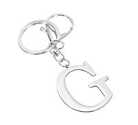 TIXIPEM Initial Letter Keychain - Metal Alphabet Women Girls Gift Key Chain Charm with Metal Buckle Letter Use for Purse & Bag & Handbags & Backpack Charm [Letter G] Key Accessories