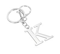 TIXIPEM Initial Letter Keychain - Metal Alphabet Women Girls Gift Key Chain Charm with Metal Buckle Letter Use for Purse & Bag & Handbags & Backpack Charm [Letter K] Key Accessories
