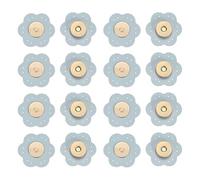 TIXIPEM Leather Snaps Buttons [8Set] - Magnetic Snap Closures Bag Fastener Clasp Use for Handbag & Sewing & DIY Craft & Purses & Clothes - [Blue-32MM/1.3IN] - Purse Clasps Button