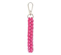 TIXIPEM Rope Keychain [1PCS] - Keychain Boho Bag Keyring Use for Men & Women Handbags - [Rose Red] Braided Key Chain