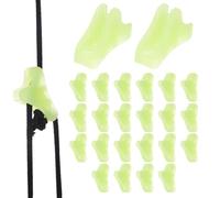 TIXIPEM Rope Tensioner Plastic [24PCS] - Guyline Cord Adjusters Use for Camping & Hiking & Picnic & Outdoor Activities- [Fluorescent Green - 0.94IN] Tent Rope Adjuster