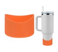 TIXIPEM Silicone Water Bottle Boot for Stanley [1PCS] - Anti-Slip Protective Sleeve Use for Protecting Water Bottles from Scratches - [Red - 2.75 IN] Bottom Bumper Protector