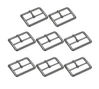 TIXIPEM Single Prong Buckle Metal | Square Loops Clasp, Webbing Belts Center Bar Buckle, Use for Leather Bags, Craft, Purse, DIY Accessories