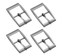 TIXIPEM Single Prong Buckle Metal | Webbing Belts, Center Bar Buckle, Square Loops Clasp, Use for Leather Bags Craft & Purse & DIY Accessories