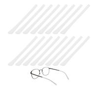 TIXIPEM Soft Glasses Ear Cushion [8 Pairs]-Silicone Eyeglasses Temple Tips Sleeve Anti-Slip Eyeglass Ear Grips Use for Behind The Ear -[White] Comfort Glasses Retainers
