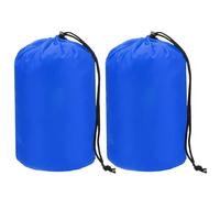 TIXIPEM Stuff Sack [2PCS] - Waterproof Outdoor Storage Sacks Use for Backpacking & Traveling & Hiking - [Sapphire Blue-5 x 10 IN/ 13 x 25 CM] Ultralight Drawstring Bags