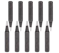 Tixiyu 10Pcs Black Soldering Iron Tips for 900M-T-1.2D Inner Heating Soldering Iron, Long Service Life, for Welding Machines with Large Areas, Oxygen-Free Copper Material