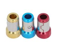 Tixiyu 12PCS Magnetic Screw Rings Versatile Bit Holders for Hex Bits Knurled Design for Quick Attachment Ideal for Vehicle Maintenance Yellow