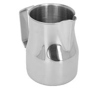 Tixiyu 304 Stainless Steel Milk Frothing Pitcher Olecranon Type Outlet Coffee Steaming Cup for Frothing Milk, Hot Chocolate Ideal for Home Baristas (Silver 350ML)