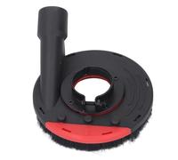 Tixiyu 4 Inch Dust Shroud for Angle Grinder 100-115mm Dust Cover Collector for Grinder with Spring Suspension Design No Tools Installation for Concrete Tile Marble (Red Black)
