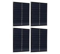 Tixiyu 4Pcs Mini Solar Panel System with 0.8W Power, Ideal for Solar Toys and Home Projects, Polycrystalline Silicon Material