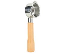 Tixiyu 54mm Bottomless Portafilter Stainless Steel Coffee Filter for 8 Series Wood Handle (C1 Beech)