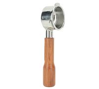 Tixiyu 54mm Bottomless Portafilter Stainless Steel Coffee Filter for 8 Series Wood Handle (Style 1)