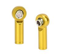 Tixiyu Aluminium Alloy M4 Durable Tie Push Link Rod Joint for 1/10 RC Car, Easy to Install, Suitable for All RC Cars, 10Pcs (Gold)