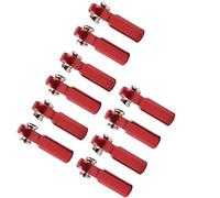 Tixiyu Aluminium Alloy M4 Durable Tie Push Link Rod Joint for 1/10 RC Car, Easy to Install, Suitable for All RC Cars, 10Pcs (Red)