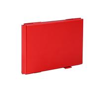 Tixiyu Aluminium Durable Micro SD Card Holder Box for TF Cards & Memory Cards - High Capacity for Travelers - Black (Red)