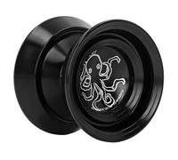 Tixiyu Aluminum Alloy Advanced High Performance YoYo Ball for Competition with Glove 3pcs Strings (Black)