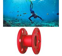 Tixiyu Aluminum Alloy Scuba Diving Finger Spool Reel Lightweight Diving Spool for Underwater Explorers Black (Red)