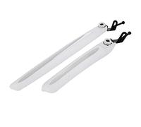 Tixiyu Bicycle Mudguard Durable Front Rear Set for Mountain Road Bike Reflective Strips for Safety Riding At Night (White)