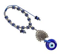 Tixiyu Exquisite Blue Eye Pendant Bracelet for Protection and Good Luck, Flexible Elastic Band, Craft for Mothers and Daughters