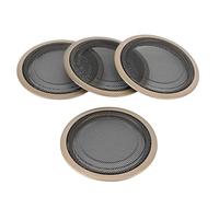 Tixiyu Inner Door Speaker Frame Cover Elegant Decorative Trim for 3 Series F30/F35 for Car Interior 4Pcs ABS + Iron (Beige)
