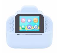 Tixiyu Kids Print Camera 48MP HD Photography 2.4 Inch Screen 6X Digital Zoom 1080P Video with 57x30 Thermal Paper for Fun and Games (Blue)