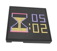 Tixiyu LED Pixel Art Display 16x16 Digital Pixel Picture Frame DIY Customizable with APP Control Alarm Clock Timer Music Sync for Gaming Room Home Decor