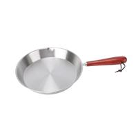 Tixiyu Mini Stainless Steel Omelette Pan with Spout Lightweight Frying Pan for One Egg