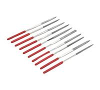Tixiyu Needle File Set Hardened Durable Sturdy for Shaping Carving Jewelry Making Material Removal 10Pcs for Craftsmen Artisans (3 * 140mm)