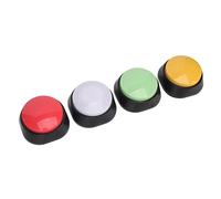 Tixiyu Pack of 4 Dog Buttons, Communication Button, Cat Sound Button, Game Button, Writeable Talk Button, 30 Second Voice Recording Button, Pet Voice Training Buzzer