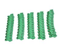 Tixiyu Pig Cow Ear Tag with Number, Durable Livestock Accessory for Animal Identification, 100Pcs TPU Ear Label Tag for Farms (Green)