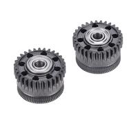 Tixiyu Precise Hardened Steel Extruder Gear Kit DLC Coating Filament Drive Gear for K2 Plus 3D Printer Lightweight Design for Stable Filament Feed Directly Use