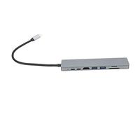 Tixiyu Precise Type C Hub USB3.0 PD RJ45 High Definition Multimedia Interface Memory Card Reader for Laptop, Fast Charging 8 Ports Adapter for U Disk Mouse, Aluminum Alloy Material
