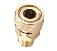 Tixiyu Quick Connect Copper Female Connector for 8mm Pump Adapter - High Pressure Resistance for PCP, Paintball, SCBA Tank Filling - Easy to Operate - Golden Color - 29g