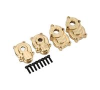 Tixiyu RC Brass Rear Steering Knuckles for YiKong YK4102 1/10 RC Crawler, Durable Replacement Parts for Enhanced Stability, Fit for Modifying Enthusiasts, Gold, 2" Steering Knuckles and 37x26x13mm