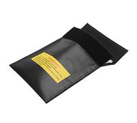 Tixiyu RC Lipo Battery Fireproof Bag Highly Explosion Proof Safe Storage for Aeromodelling Batteries 18x23cm (Black)