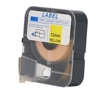 Tixiyu Self Adhesive Label Maker Tape Long 26.2ft Yellow for MAX Line Machine LM 380E LM 390A 370A 380A