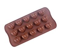 Tixiyu Silicone Heart Shaped Chocolate Mold Reusable Baking Tools for DIY Cake Candy, Easy to, for Oven Microwave Refrigerator