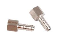 Tixiyu Stainless Steel High Pressure Pneumatic Quick Coupling Connector for Conveying Compressed Air 3/8in BSPP Female Thread Barb Joint 2PCS (3/8"-10mm)