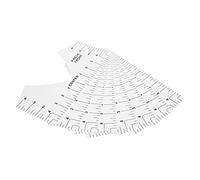 Tixiyu Tshirt Guide Ruler Alignment Tool for Clothing Design,Transparent Rulers for Sublimation Printing,8 Sizes for Family, Tshirt Business or Fashion Enthusiasts (Round neck ruler white model)
