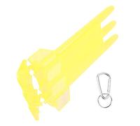 Tixiyu Universal Compact Dart Case with Aluminium Hang Buckle for Easy Carry Suitable for All Darts ABS Material (Yellow)