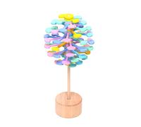 Tixiyu Wooden Stick Stress Relief Toy Rotating Lollipop Creative Art Toy for Children Helicone Stick Artifact
