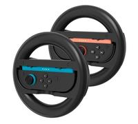 Tixlux 2 Pack Steering Wheels Compatible with Nintendo Switch 2 Joy Con Controller, Racing Wheel Accessories for Switch 2 Driving Games Mario Kart World